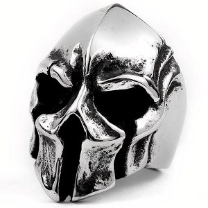 Bague casque spartiate