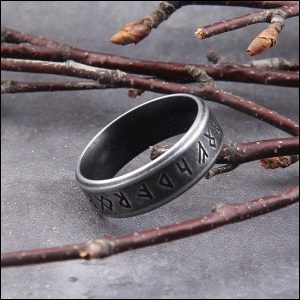 Bague runique homme