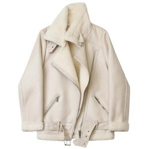 Blouson aviateur femme blanc