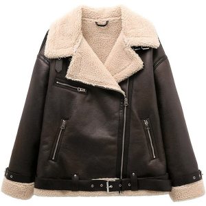 Blouson bombardier marron femme