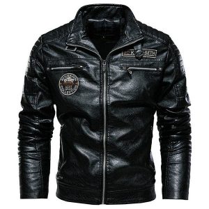 Blouson moto aviateur