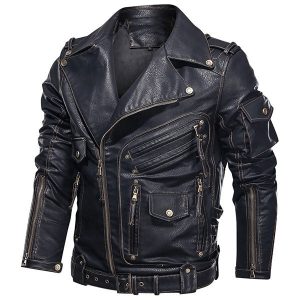 Blouson moto aviateur homme