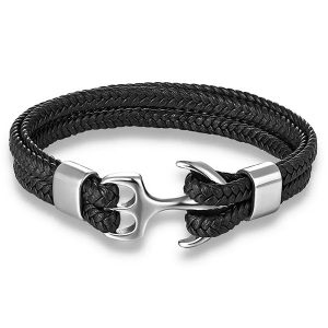 Bracelet ancre homme argent