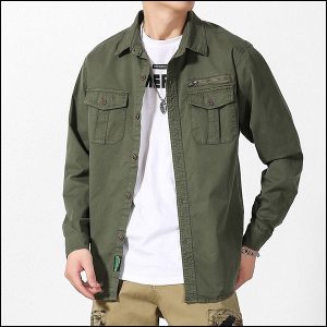 Chemise vert militaire