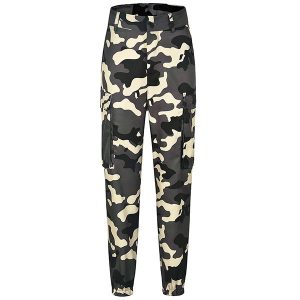 Pantalon camouflage femme kaki