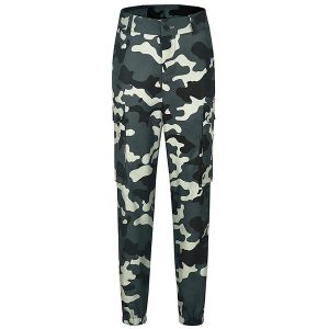 Pantalon camouflage femme taille haute