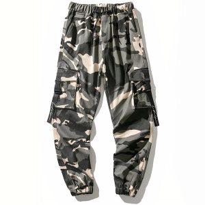 Pantalon camouflage homme coton