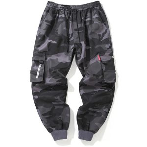 Pantalon camouflage homme gris