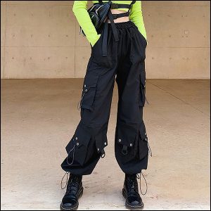 Pantalon cargo baggy femme