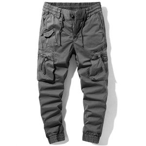 Pantalon cargo gris foncé