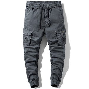 Pantalon cargo gris pierre