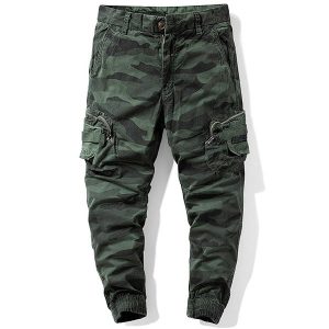 Pantalon cargo imprimé camouflage homme