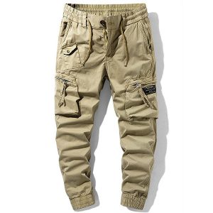 Pantalon cargo kaki homme militaire