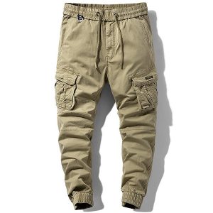 Pantalon cargo militaire beige