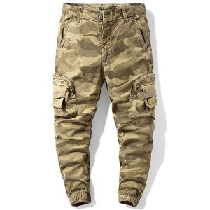 Pantalon cargo motif camouflage homme