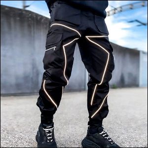 Pantalon cargo réfléchissant homme