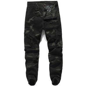 Pantalon couleur militaire homme