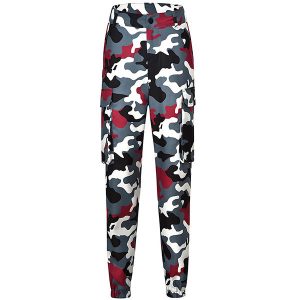 Pantalon imprimé camouflage femme