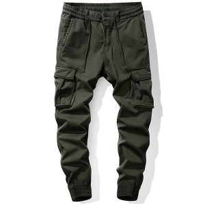 Pantalon militaire vert kaki homme