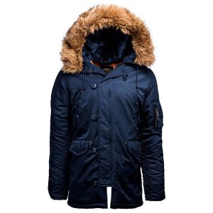 Parka militaire bleu marine