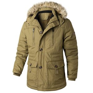 Parka militaire kaki homme