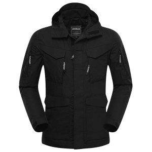 Parka militaire noir homme