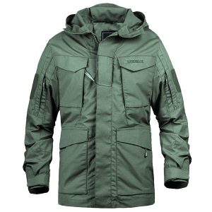 Parka vert militaire homme