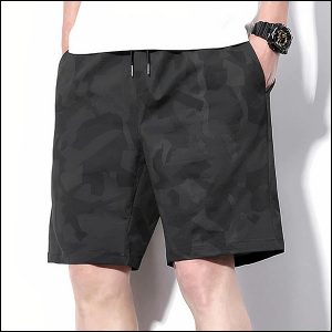 Short camouflage homme noir