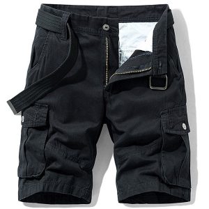 Short cargo coton homme