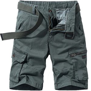 Short cargo gris