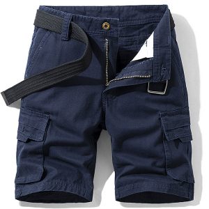 Short cargo homme bleu marine