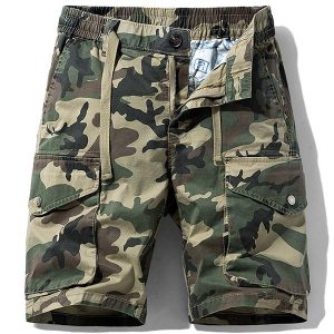 Short cargo homme camouflage