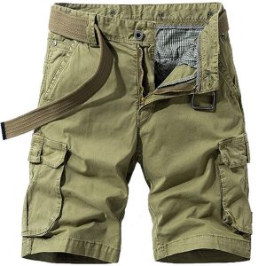 Short cargo homme kaki