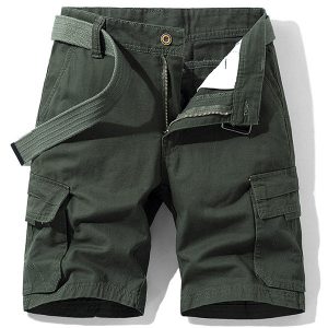 Short cargo homme vert