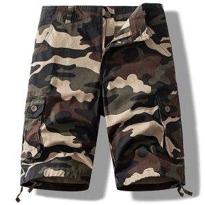 Short cargo style militaire homme