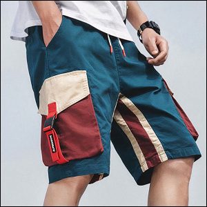 Short homme poche cargo