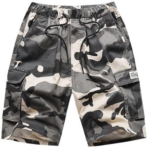 Short imprimé camouflage homme