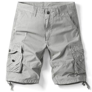 Short militaire gris homme