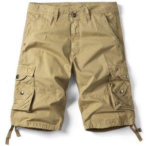 Short militaire kaki