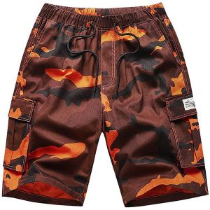 Short orange homme