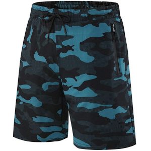 Short running homme bleu