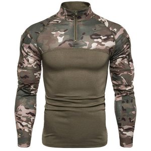 T-shirt militaire homme sport manche longue