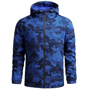 Veste camouflage bleu homme