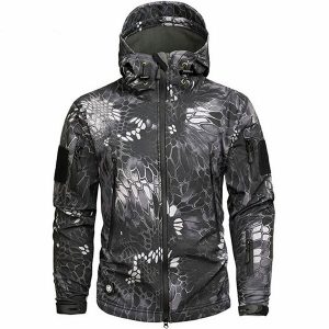 Veste militaire motif camouflage homme